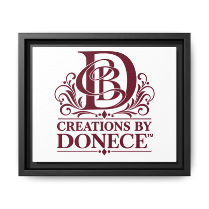 Framed Matte Canvas — Creations By Donece Logo Wall Art