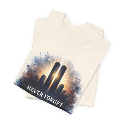 9/11 Never Forget Tee — World Trade Center Memorial Shirt