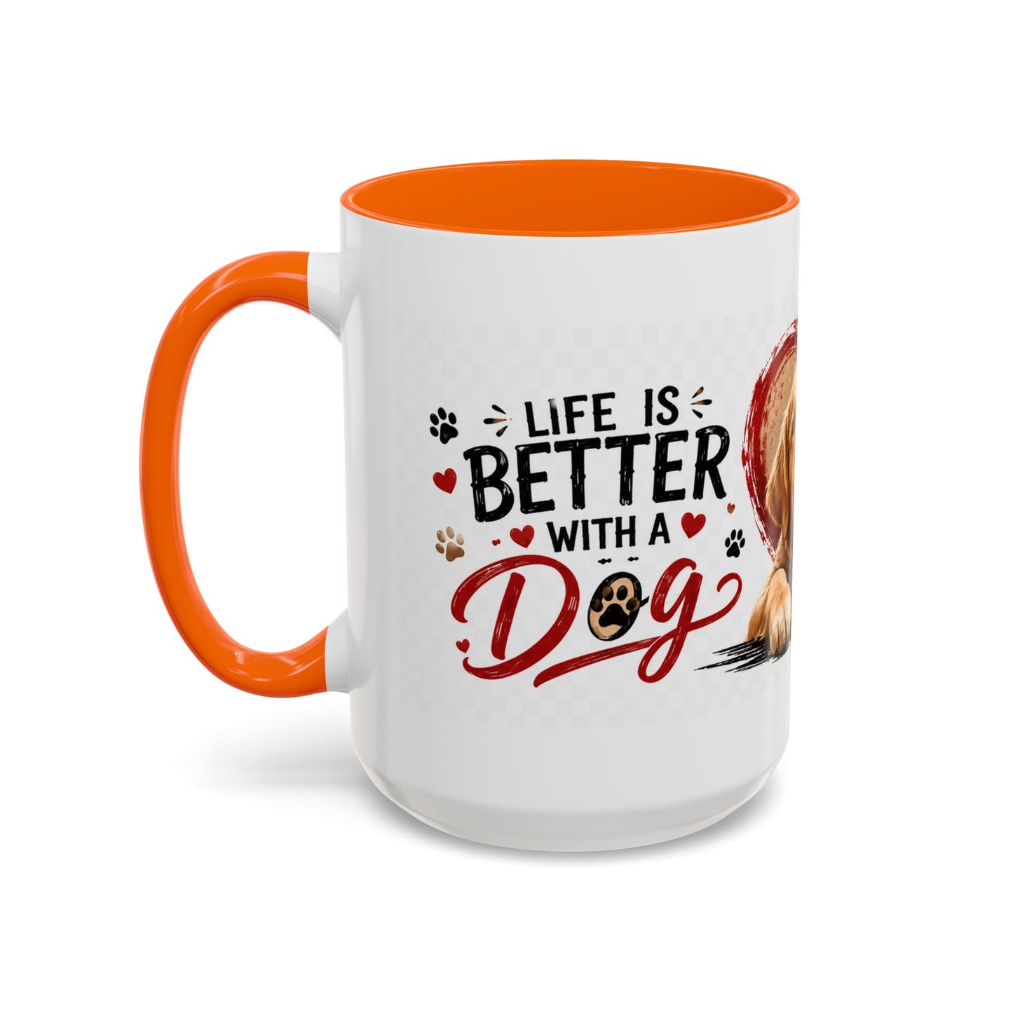 Pawsitive Vibes Coffee Mug - "Wag More, Worry Less" Dog Lover Accent Mug