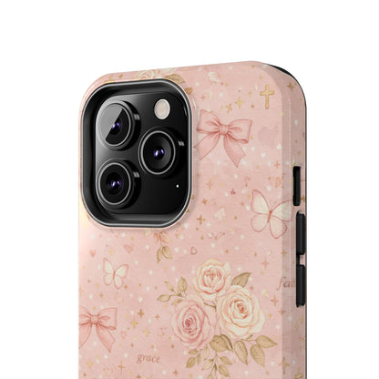 Grace Faith Phone Case | Christian floral iPhone Case
