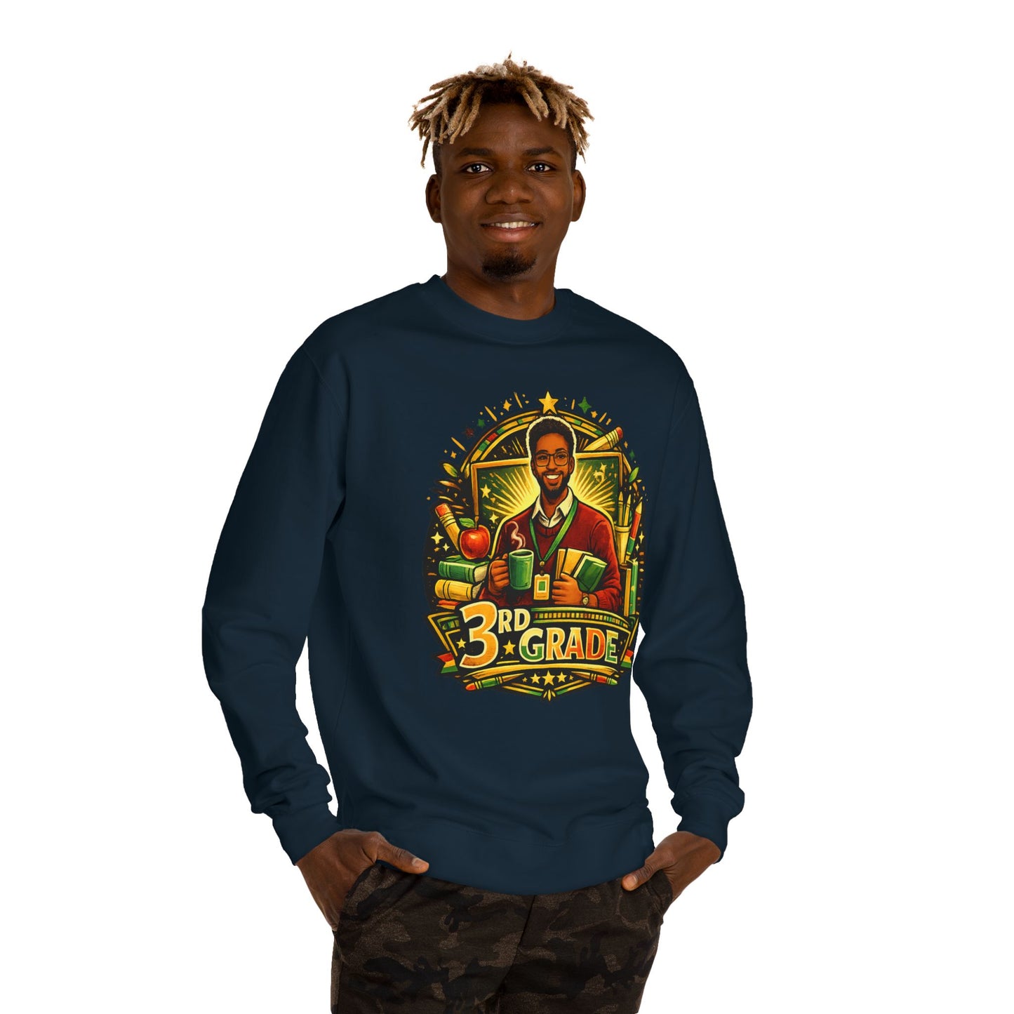 3rd Grade Teacher Sweatshirt — Proud 3rd Grade Educator Crewneck