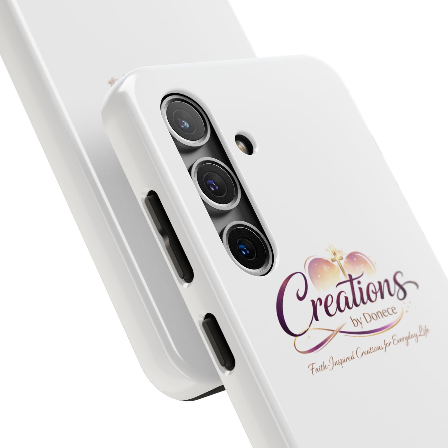 Tough Phone Case - "Creations by Donece" Logo Protective Cover