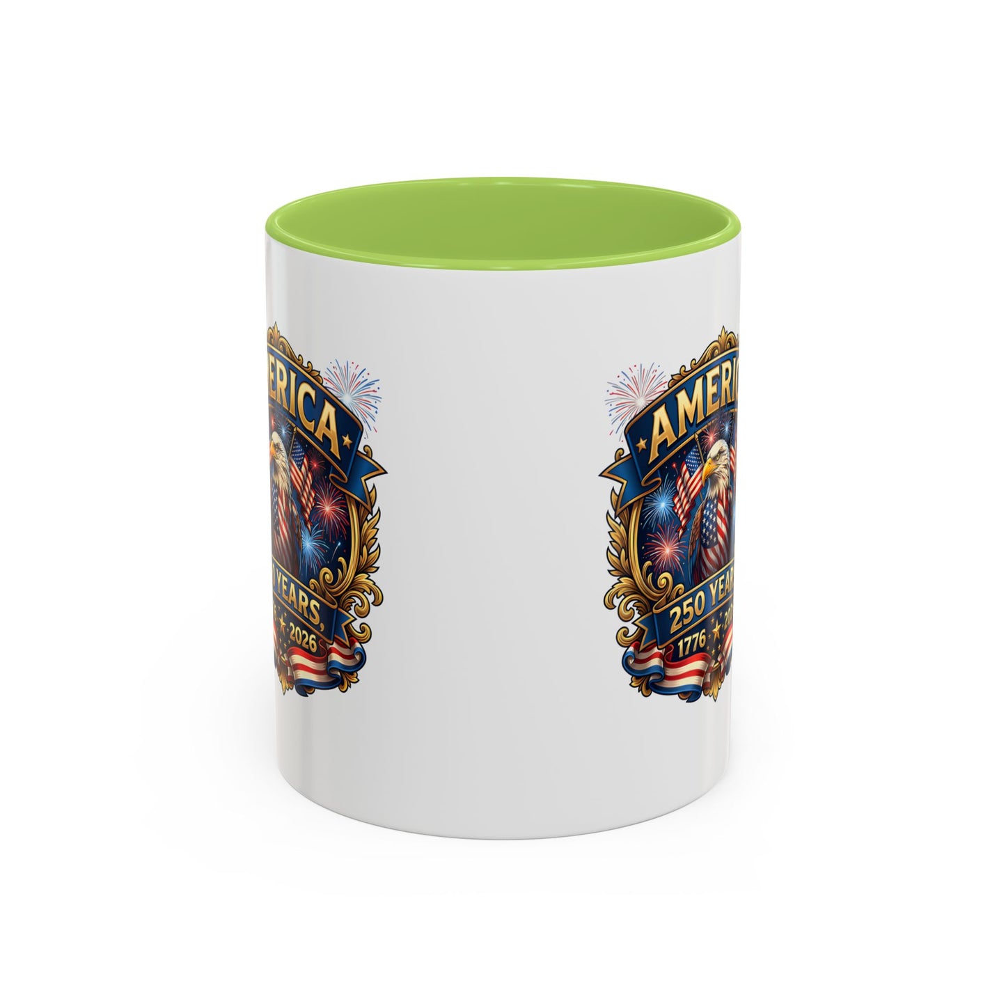 250th America Eagle Coffee Mug — Patriotic 1776–2026 Anniversary Accent Mug