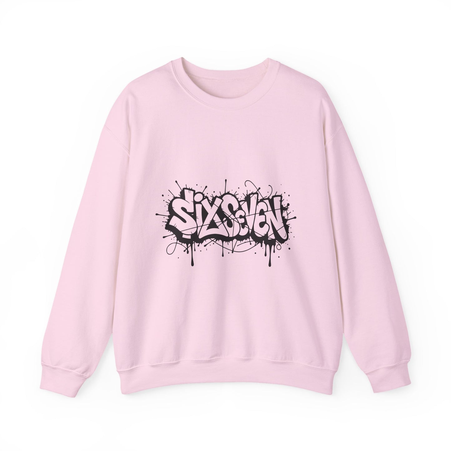 Graffiti 'Six Seven' Crewneck Sweatshirt