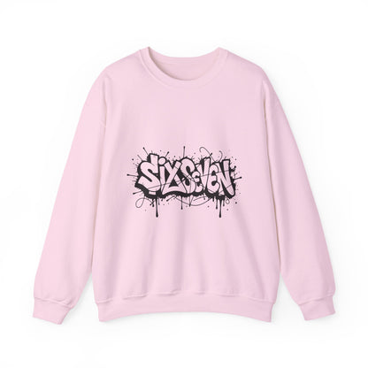 Graffiti 'Six Seven' Crewneck Sweatshirt