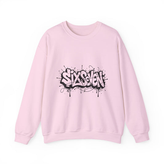 Graffiti 'Six Seven' Crewneck Sweatshirt