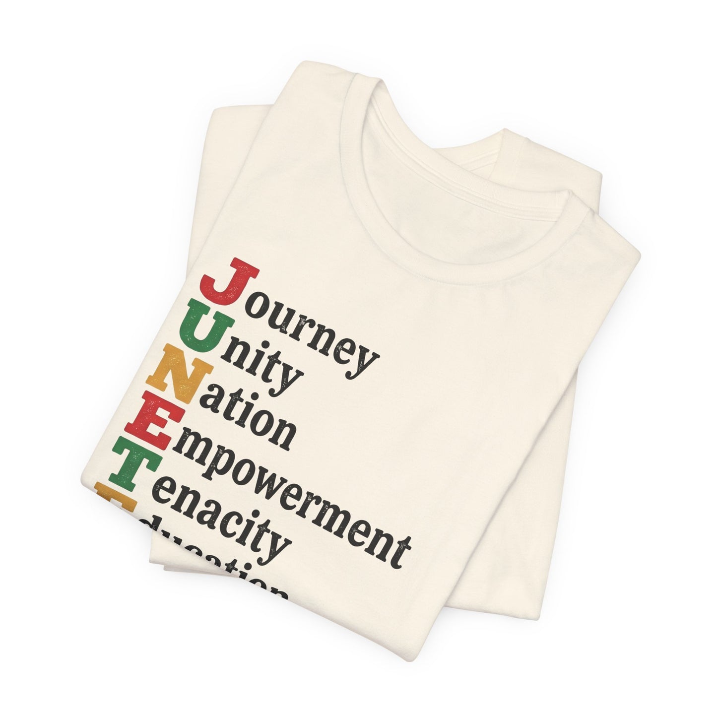 Juneteenth Acrostic T-Shirt — Journey, Unity, Empowerment Tee