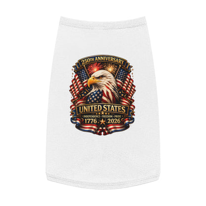 Patriotic Pet Tank — 250th United States Anniversary Eagle (1776–2026)