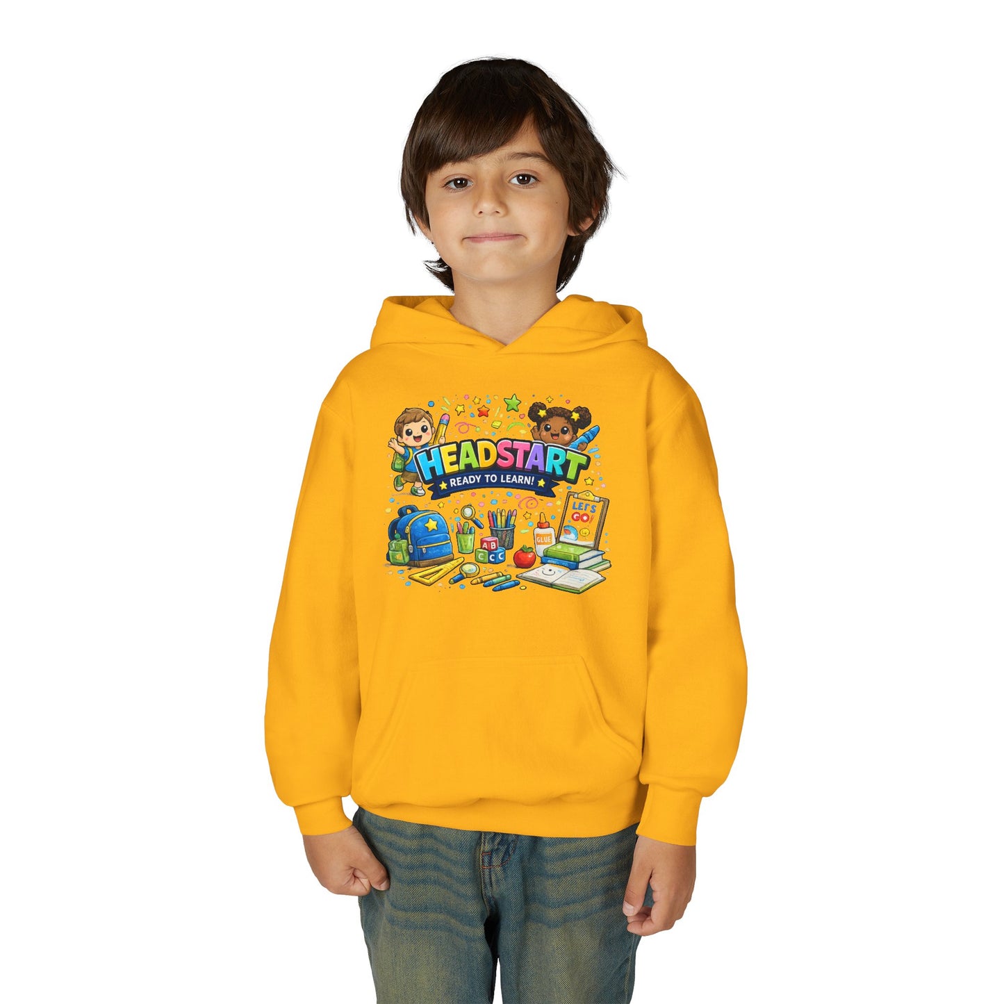 Head Start Kids Hoodie – 'Ready to Learn' Back-to-School Youth Sweatshirt