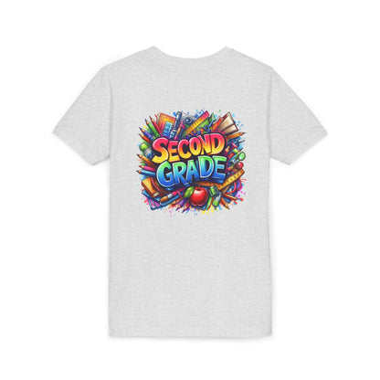Second Grade Youth Tee — Colorful Back-to-School Kids T-Shirt