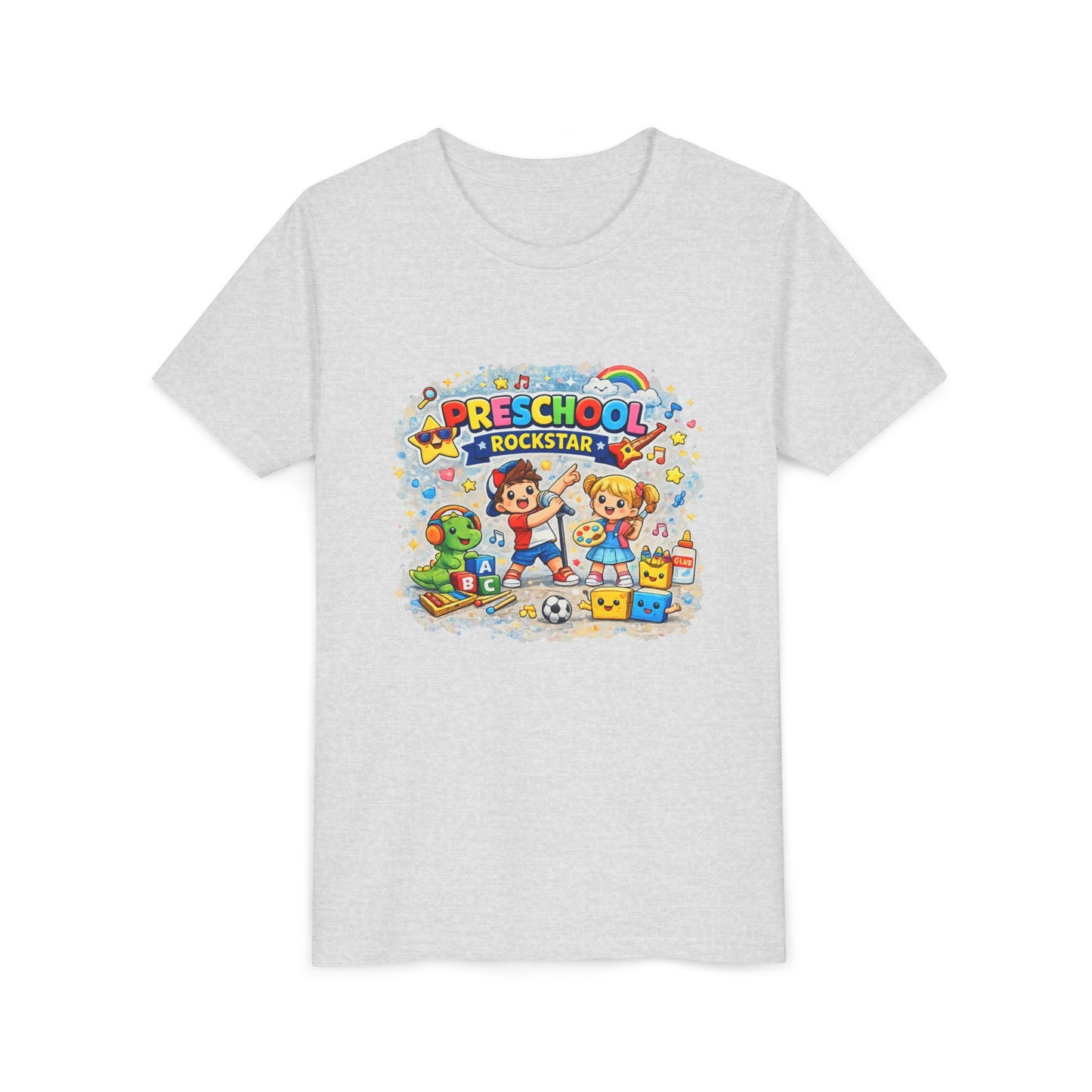 Preschool Rockstar Youth Tee — Cute Back-to-School Toddler Shirt