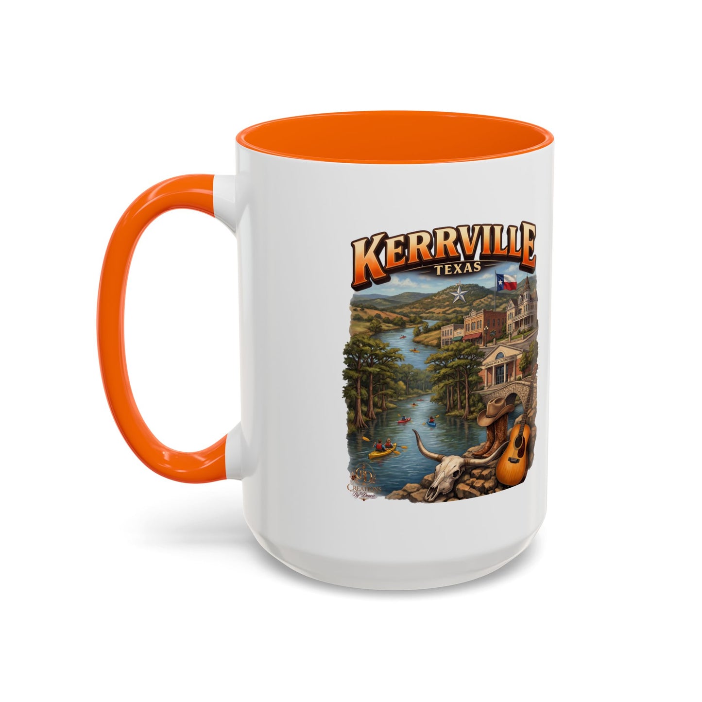 Kerrville Texas Souvenir Coffee Mug — Scenic Riverfront Design (11/15oz)