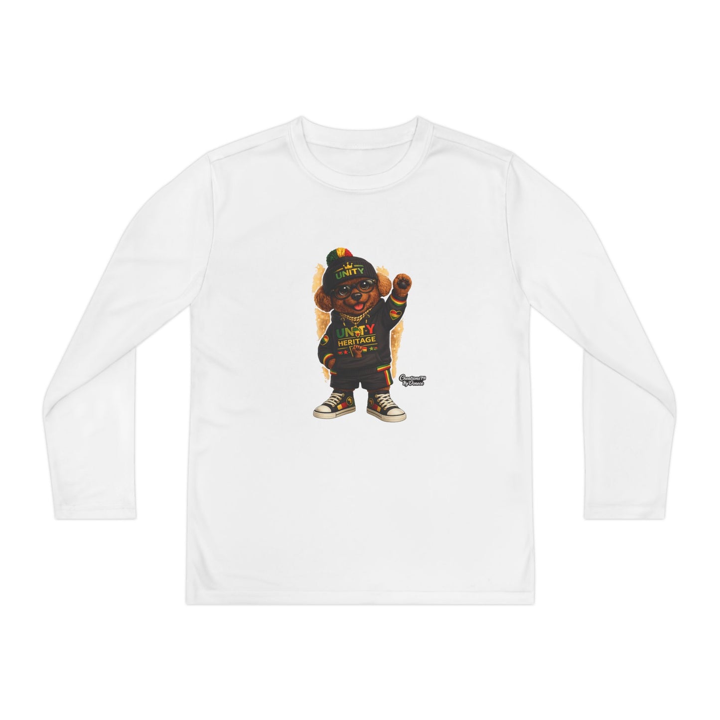 T-Shirt — Kids Rasta Teddy Graphic Long Sleeve