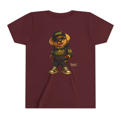 Kids Graphic Tee - 'Respect the Hustle' Teddy Bear Streetwear