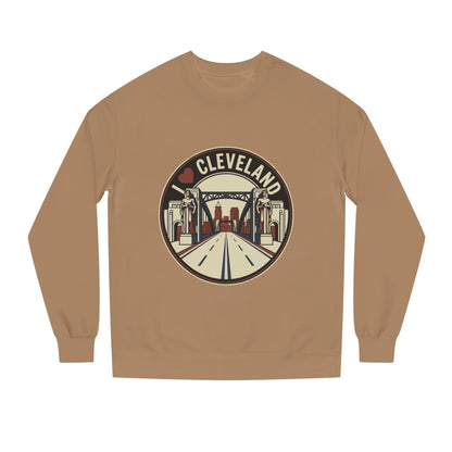 Cleveland Skyline Sweatshirt — I  Cleveland Retro City Crewneck