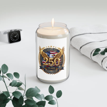 250th Anniversary Soy Candle — Patriotic Eagle Scented Candle (1776–2026)