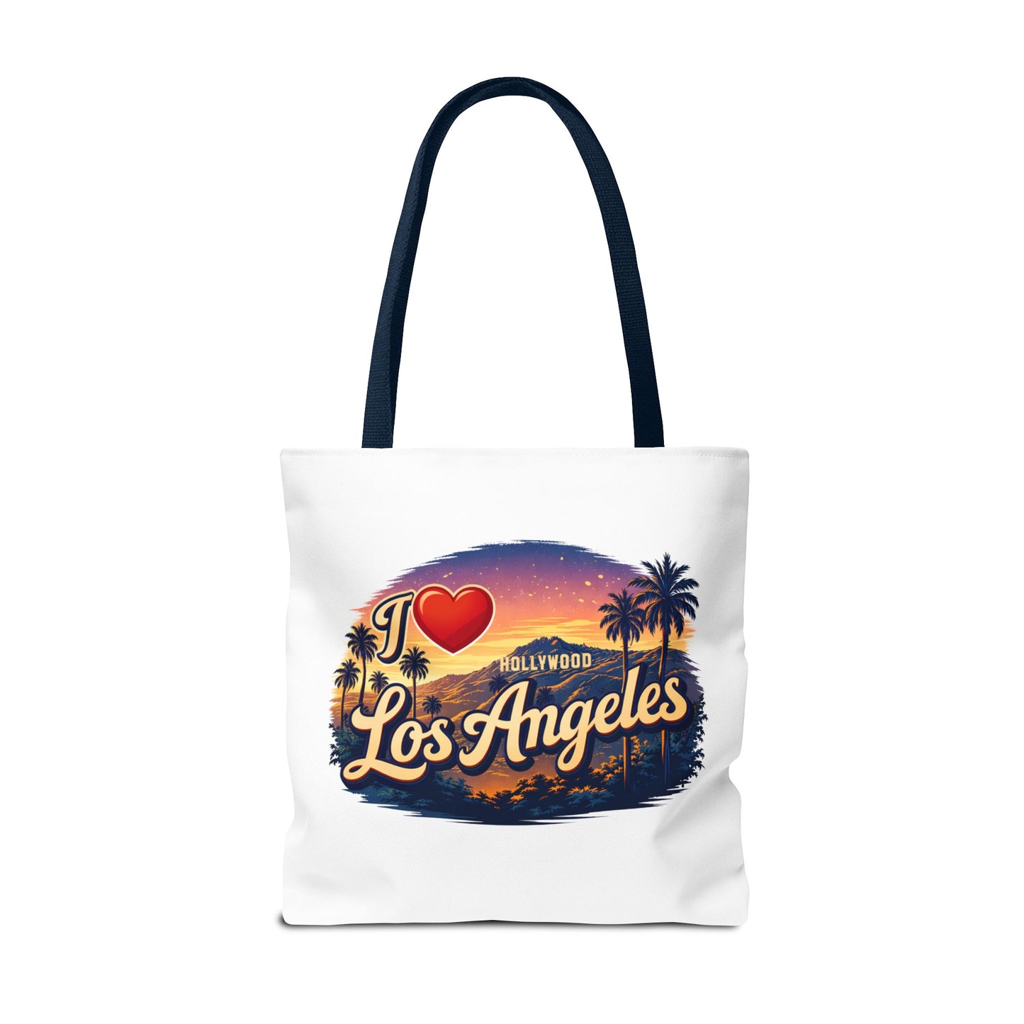 I  Los Angeles Tote Bag – Retro Sunset Hollywood Palm Tree Beach Souvenir