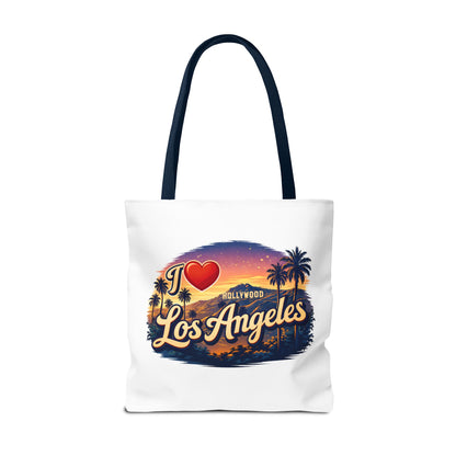 I  Los Angeles Tote Bag – Retro Sunset Hollywood Palm Tree Beach Souvenir