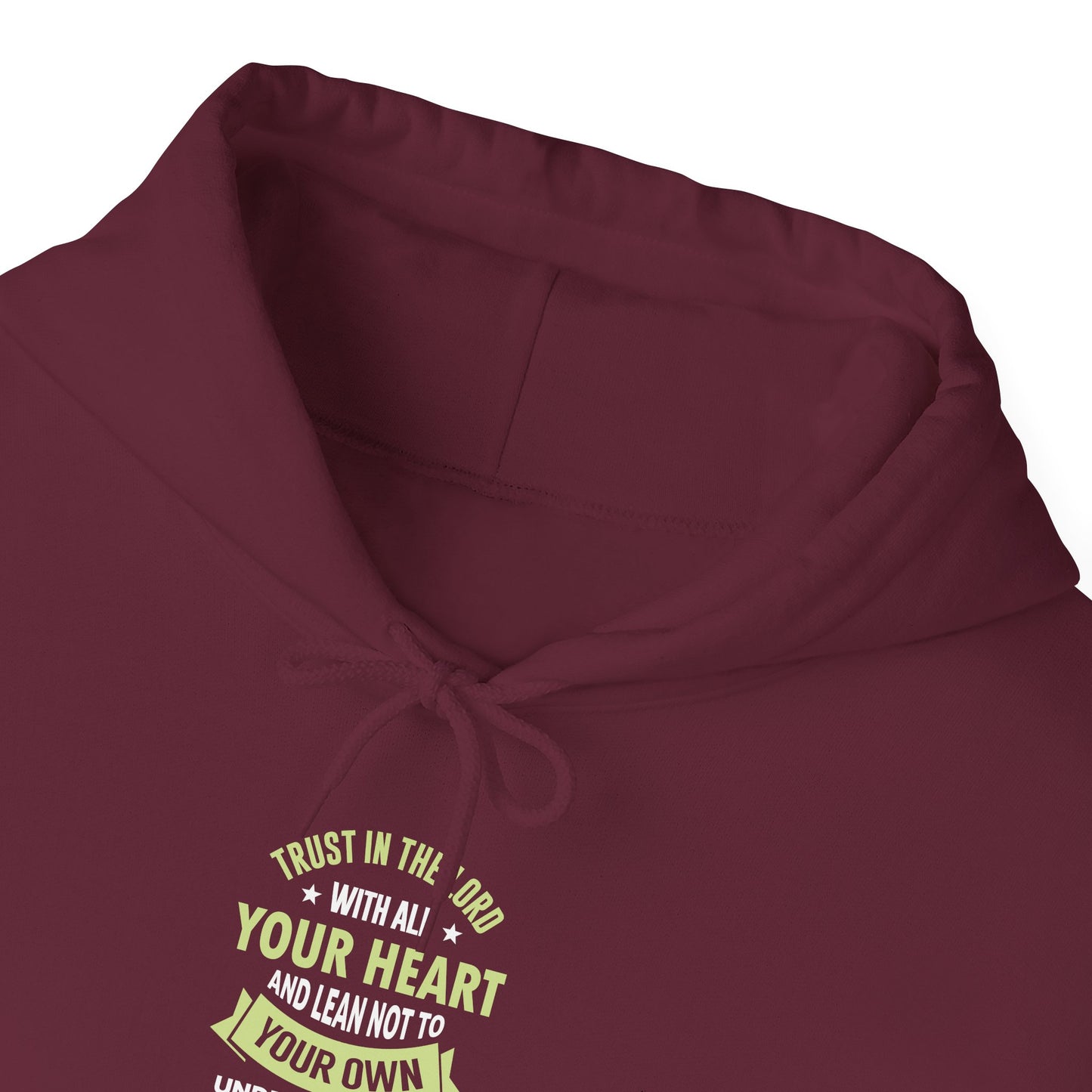 Trust in the Lord With All Your Heart and Lean Not to Your Own Understanding; in All Your Ways: Submit to Him and He Will. Make Your Path Straigh Proverbs 3.5-6 Hoodie