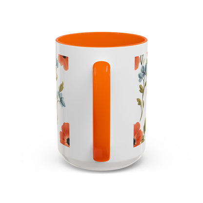 She Held My Hand Forever Floral Coffee Mug