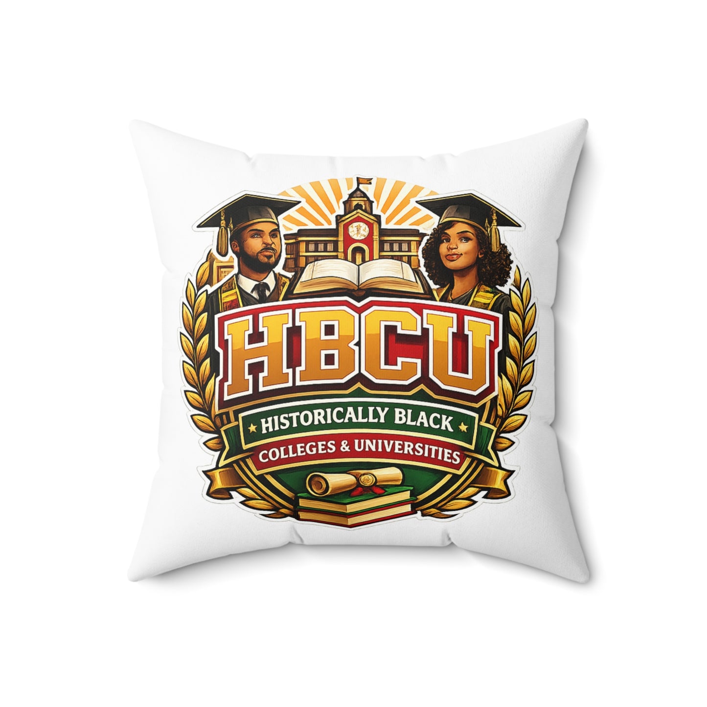 HBCU Crest Pillow — Historically Black Colleges & Universities Decorative Throw Pillow
