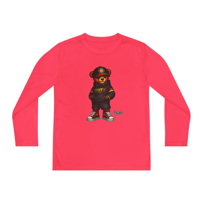 Youth Long Sleeve Tee — 'Unity' Streetwear Bear Graphic