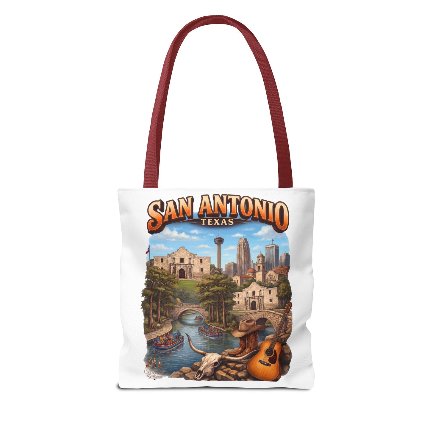 San Antonio Texas Tote Bag — Riverwalk Landmark Travel Souvenir