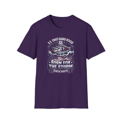 U.S Coast Guard Rescue Born for the Storm T-Shirt