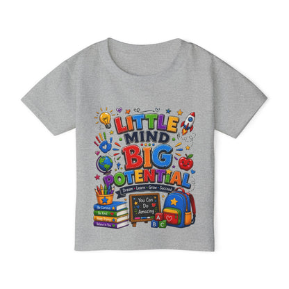 Toddler T‑Shirt — "Little Mind Big Potential" Back‑to‑School Graphic Tee