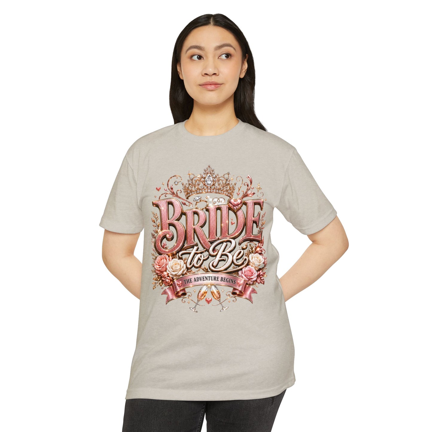 Bride to Be T-Shirt — Floral Crown Bachelorette Tee