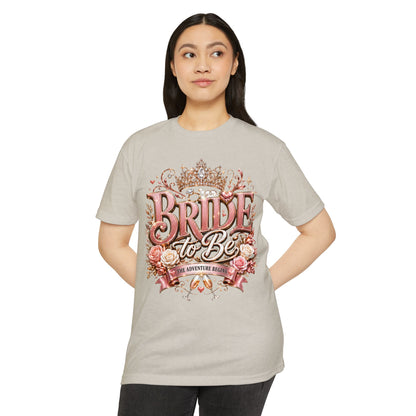 Bride to Be T-Shirt — Floral Crown Bachelorette Tee