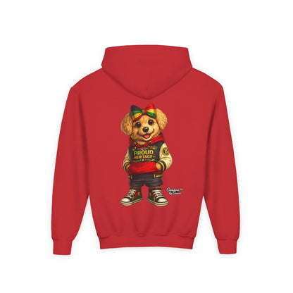 Youth Hoodie — 'Proud Heritage' Teddy Bear Streetwear Kids Pullover