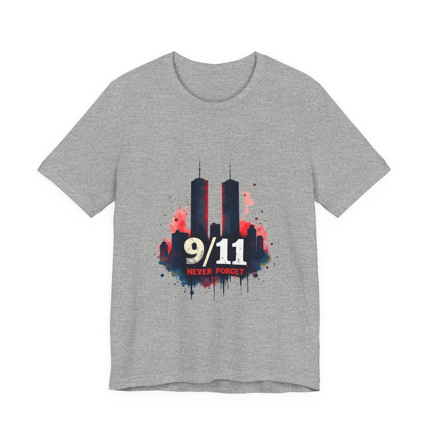9/11 Never Forget T-Shirt — World Trade Center Memorial Tee
