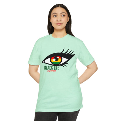 Black Life Matters Eye T-Shirt — Afrocentric RBG Pride Graphic Tee