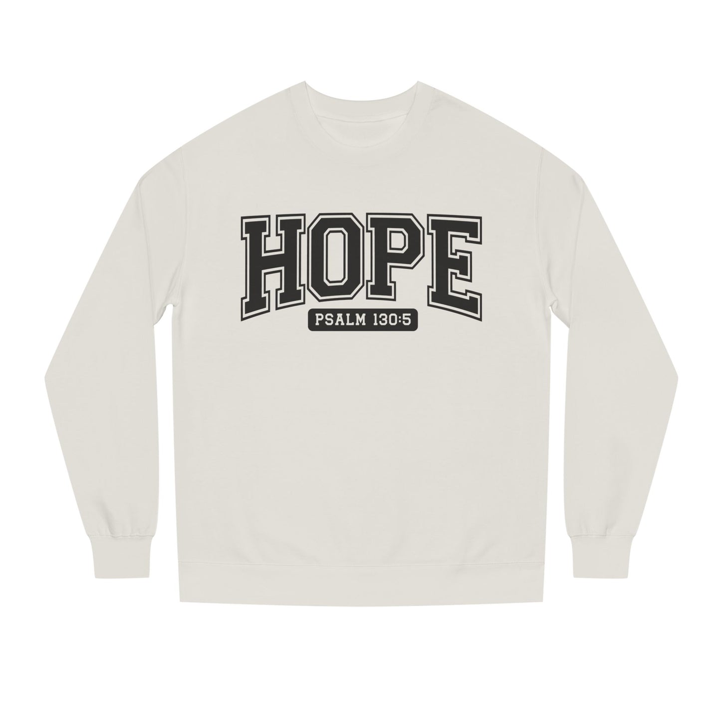 Hope Sweatshirt – 'Psalm 130:5' Inspirational Christian Crewneck