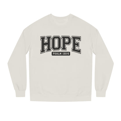 Hope Sweatshirt – 'Psalm 130:5' Inspirational Christian Crewneck