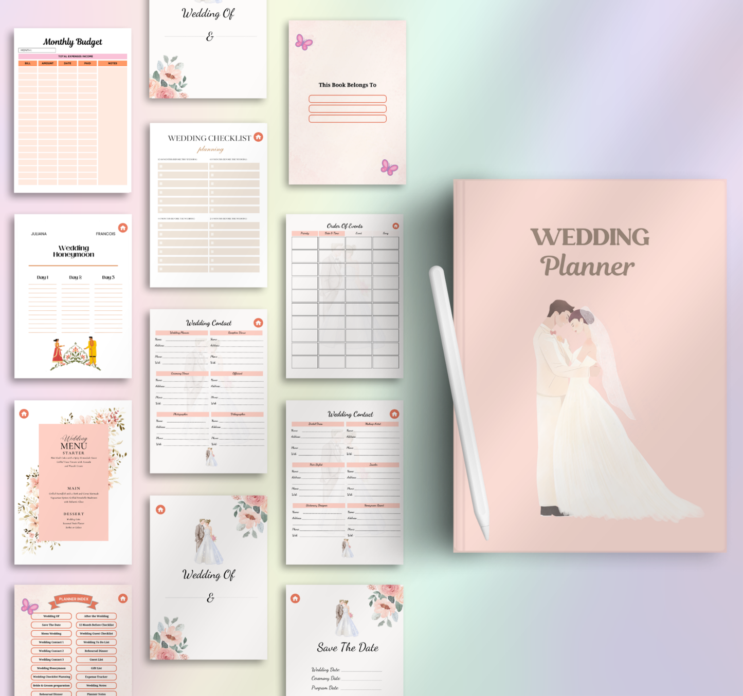 Wedding Planner | Printable & Editable Wedding Organizer