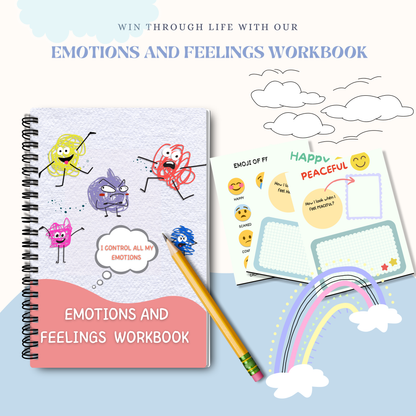 Emotions and Feelings Workbook PDF | Emotional Awareness Journal, Mindfulness Activities, Self-Reflection &amp; Coping Skills Guide