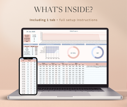 Weight Loss Tracker Spreadsheet | Fitness & Progress Google Sheets Body Measurement Planner