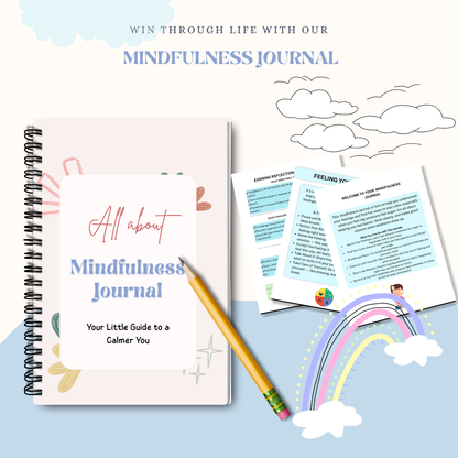 Mindfulness Journal PDF | Daily Reflection, Stress Relief Workbook, Guided Meditation &amp; Self-Care Planner for Mental Wellness