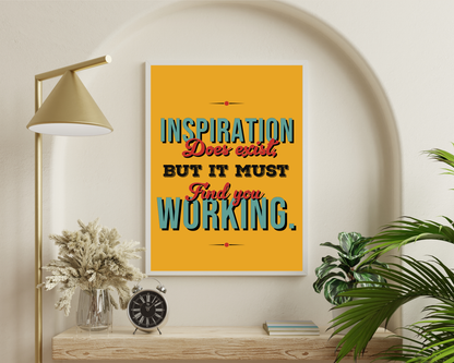 Work Motivation Quotes Wall Art | Inspirational Office Poster, Productivity &amp; Mindset Decor, Printable Motivational Wall Art