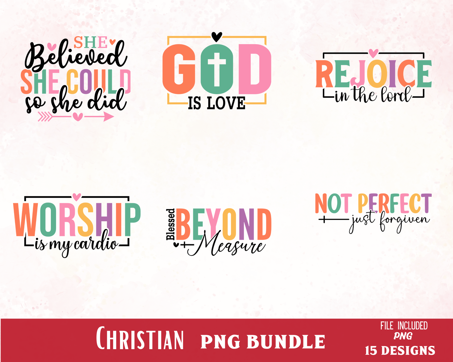 Christian Sticker Bundle | Faith-Based Printable Stickers for Journaling & Bible Study