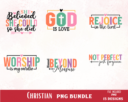 Christian Sticker Bundle | Faith-Based Printable Stickers for Journaling & Bible Study