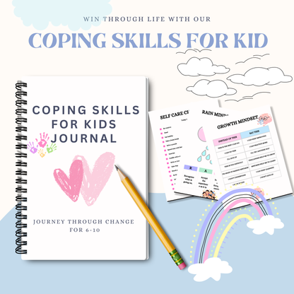 Coping Skills Workbook for Kids PDF | Emotional Regulation Activities, Mindfulness Exercises, Self Help Journal, Resilience Building