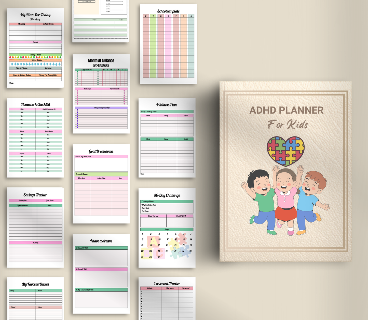 ADHD Planner for Kids | Printable Focus & Routine Organizer