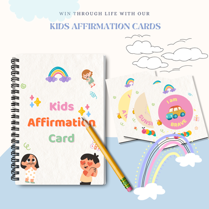 Kids Affirmation Cards PDF | Positive Affirmations for Children, Confidence &amp; Self Esteem Cards, Mindfulness &amp; Emotional Growth Tool