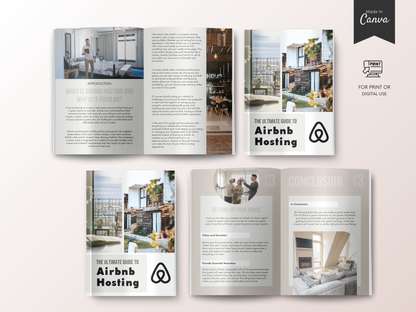 Airbnb Welcome Book | Editable Guest Information & House Manual Template