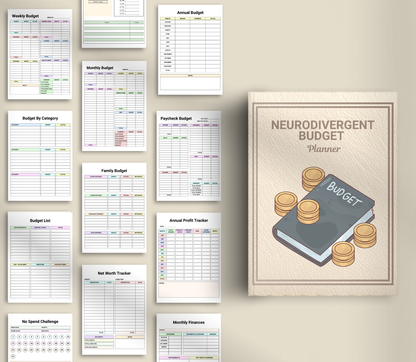Neurodivergent Budget Planner | Printable Money & Expense Organizer