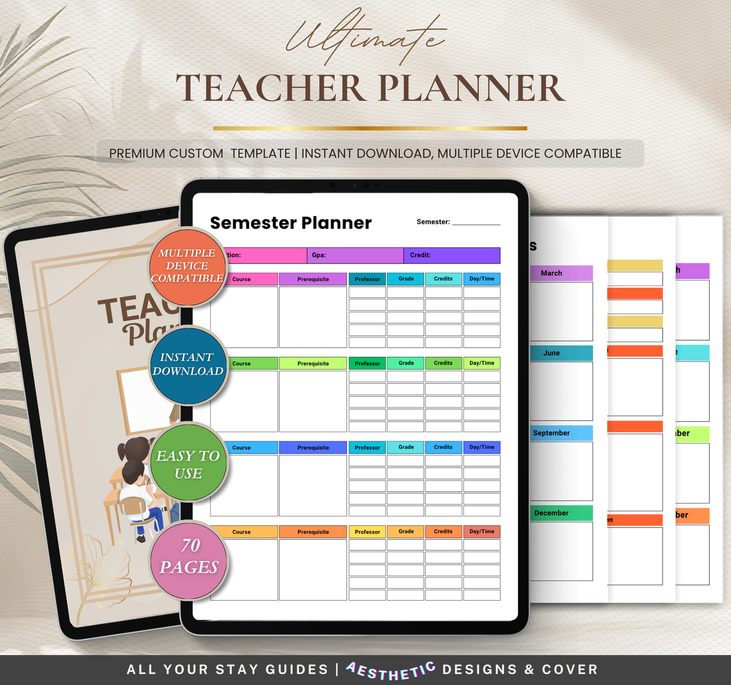 Teacher Planner | Lesson Planning & Classroom Organization PDF
