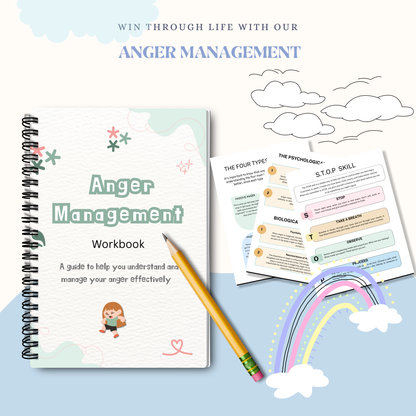 Anger Management Workbook PDF | Emotional Regulation Journal, Therapy Worksheets, Stress Relief &amp; Anger Control Guide